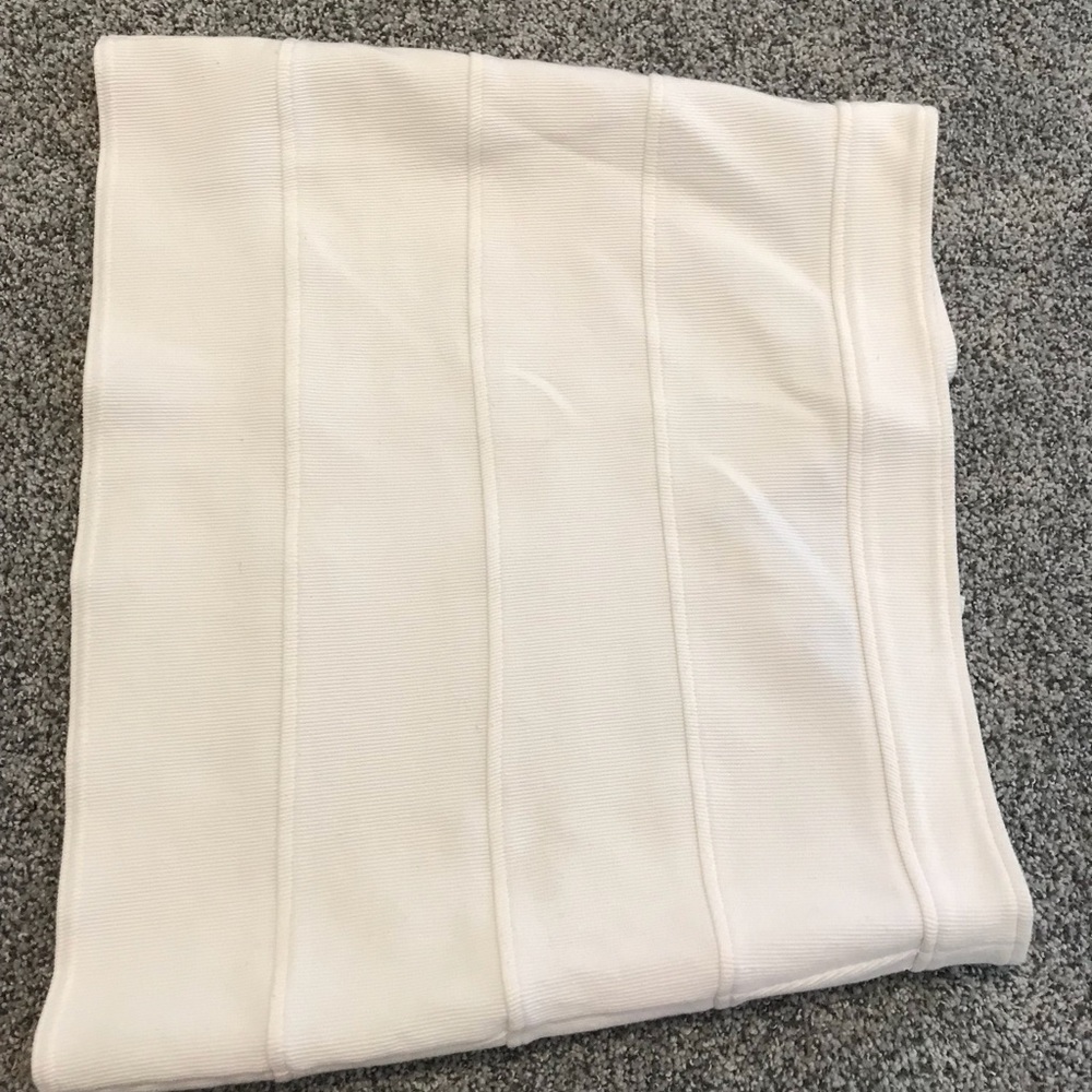 White Skirt - Zip Up Back